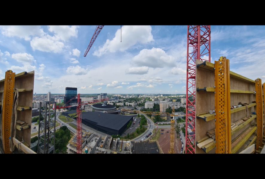 2023.06.16 - Panorama zachodnia - zdjęcie wykonane na 24 piętrze budynku B